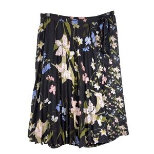 7th Avenue M Floral Pleated Wrap Skirt‎ Pleated Midi Boho Fairy Cottage Retro
